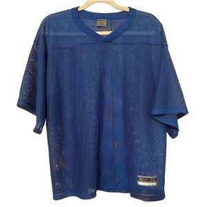 iforce blue mesh net Sports Jersey Tee Shirt Vintage unisex size 2XL youth
